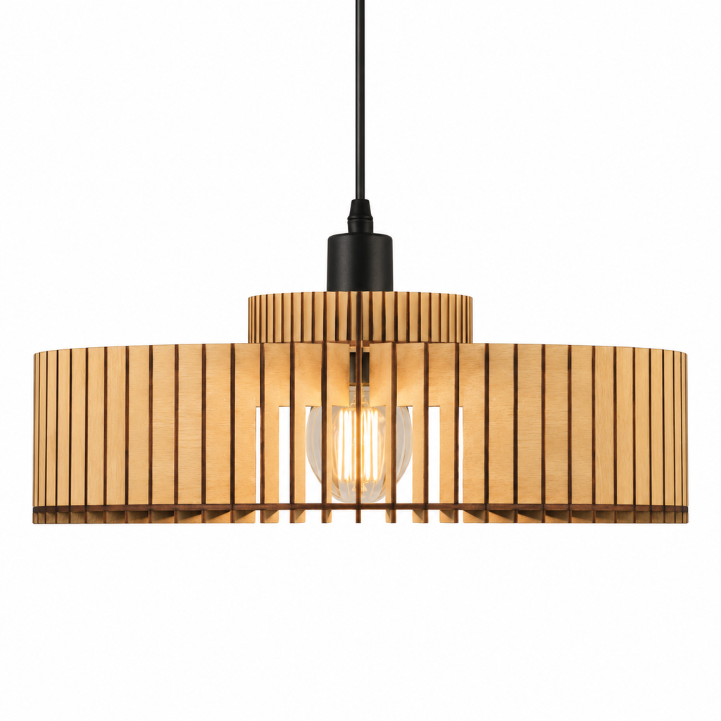Breite Pendelleuchte