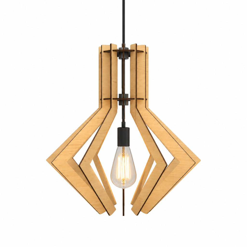 Offene Diamant-Pendelleuchte